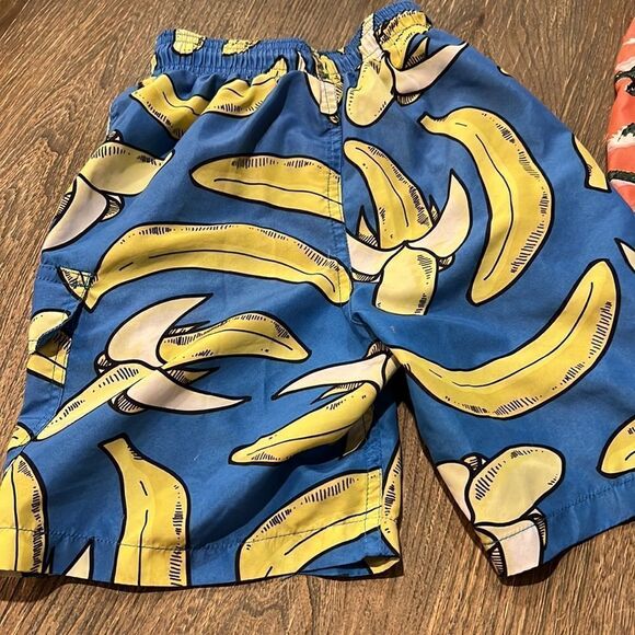 2 Pair Boys Swim Trunks XS and 6-7 Alligator and Bananas fabric - Picture 5 of 8